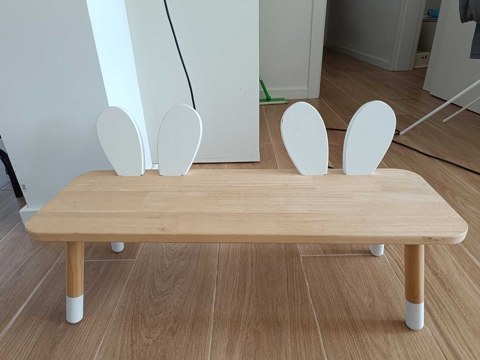 Banco infantil orelhas de coelho da Zara Home
