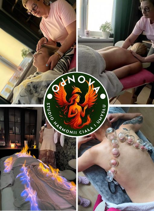 Masaż. Bańki ogniowe. Terapie manualne stacjonarnie bądź mobilnie