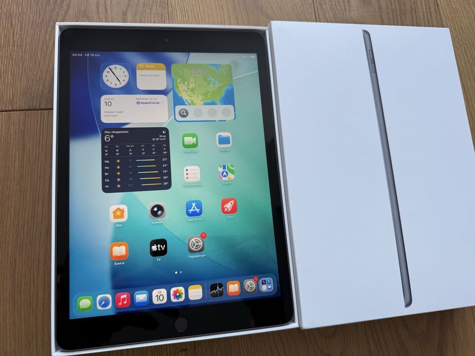 Apple ipad 9 10.2 64gb Space Grey сірий темний відмінний стан коробка