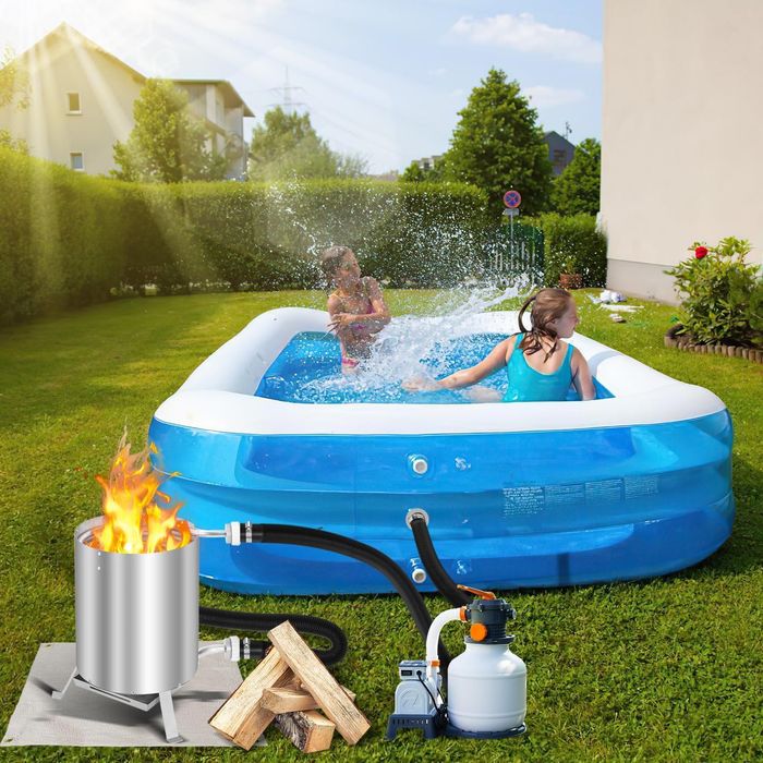 OGRZEWACZ do BASENU Jacuzzi Gotowy ZESTAW 16w1 PIEC DO Ogrzewania Wody