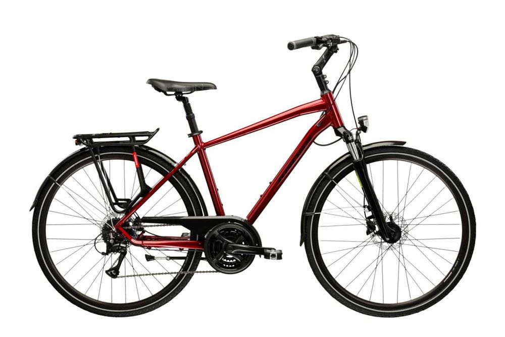 Rower trekkingowy KROSS Trans 4.0 Rubinowy 28