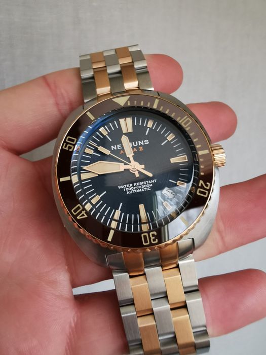 Zegarek Nethuns Aqua II Steel 300M Automatic szafirowe szkło