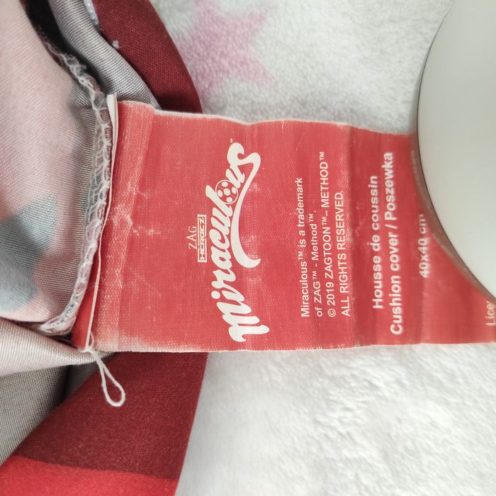 Poszewka na poduszkę Biedronka i czarny kot