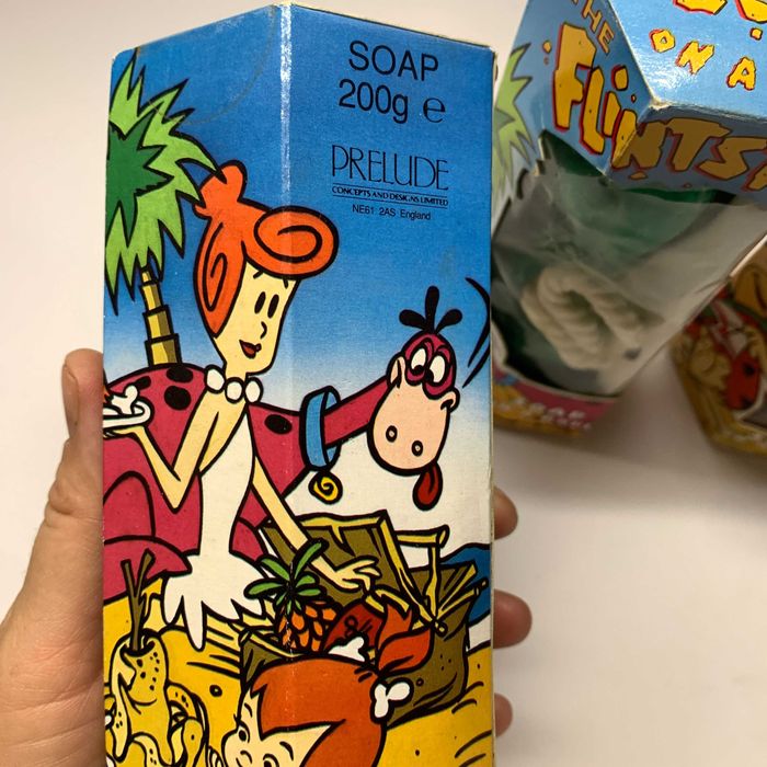 Набір мила The Flintstones на мотузці (1990, Hanna-Barbera England)