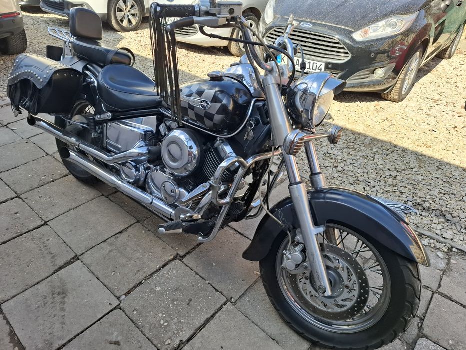 Drag Star 650 Super stan serwis sakwy wydechy  43 tys km zamiana na auto