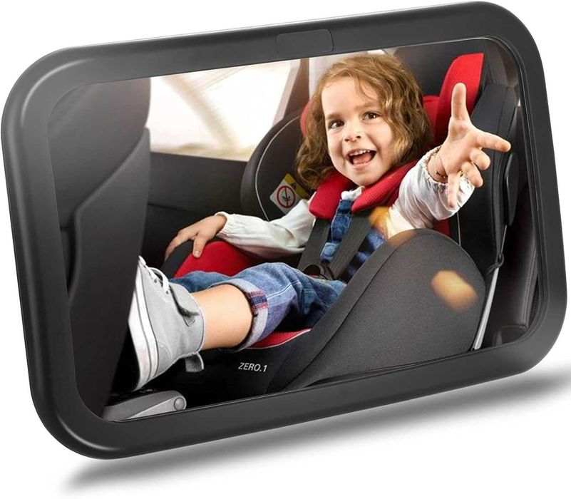 Espelho auto bebê 360° giratório, ajustável