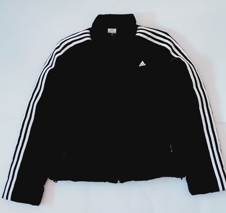 Damska czarna gruba kurtka  adidas L