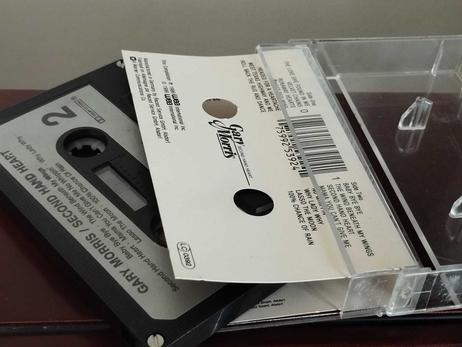 Gary Morris "Second Hand Heart" Cassete Audio