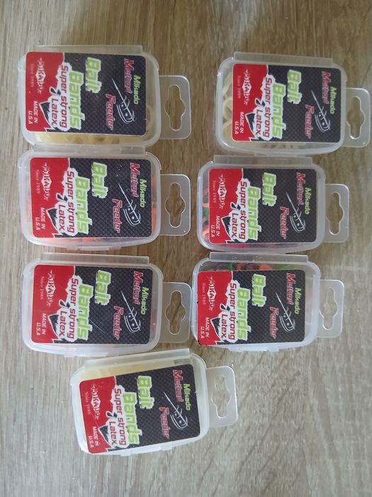 7 paczek gumek do pelletu 8mm method feeder