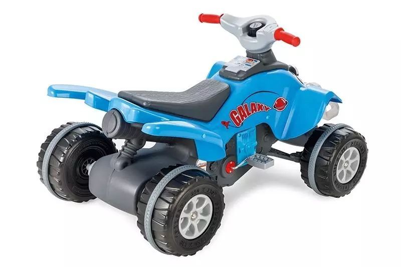 Samochód Quad Na Pedały Niebieski. Nowy Produkt