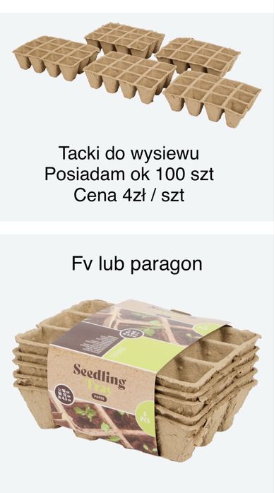 Tacki do wysiewu (5 szt)