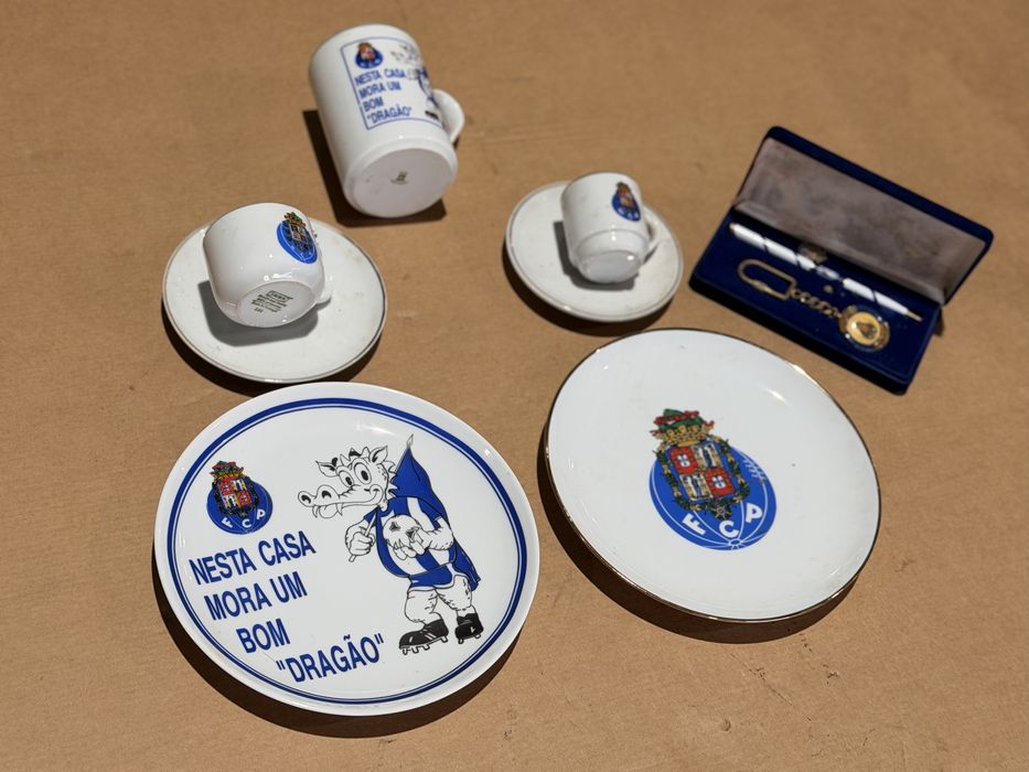 Conjunto FC Porto:Chávenas, Pratos e Porta Chaves