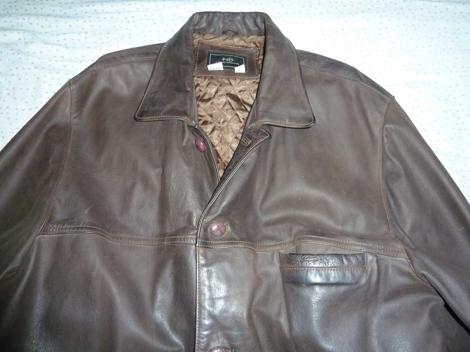 Casaco usado de pele castanha NB Collection XL - SALDO
