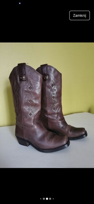 Piękne kowbojki rozmiar 37