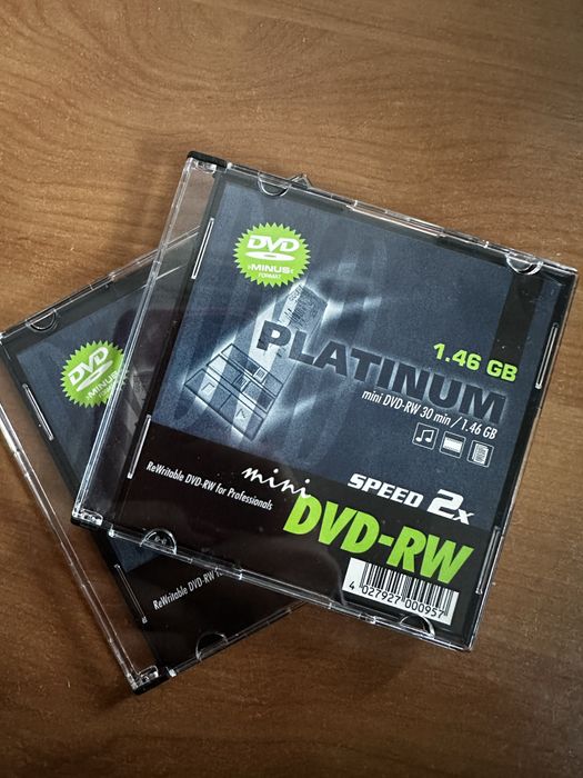 Płyty platinum mini DVD-RW 30min/1.46Gb 2szt