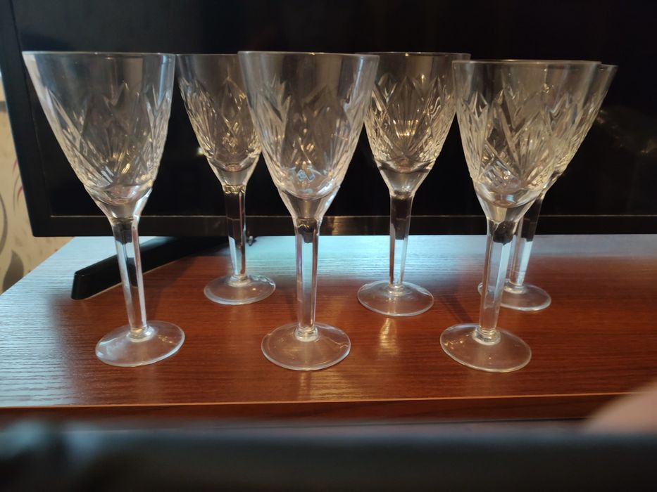 Продам хрустальні фужери 6 шт