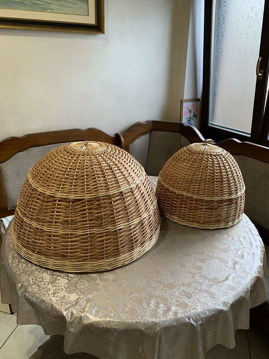 Люстра, абажур і бра з натуральної лози