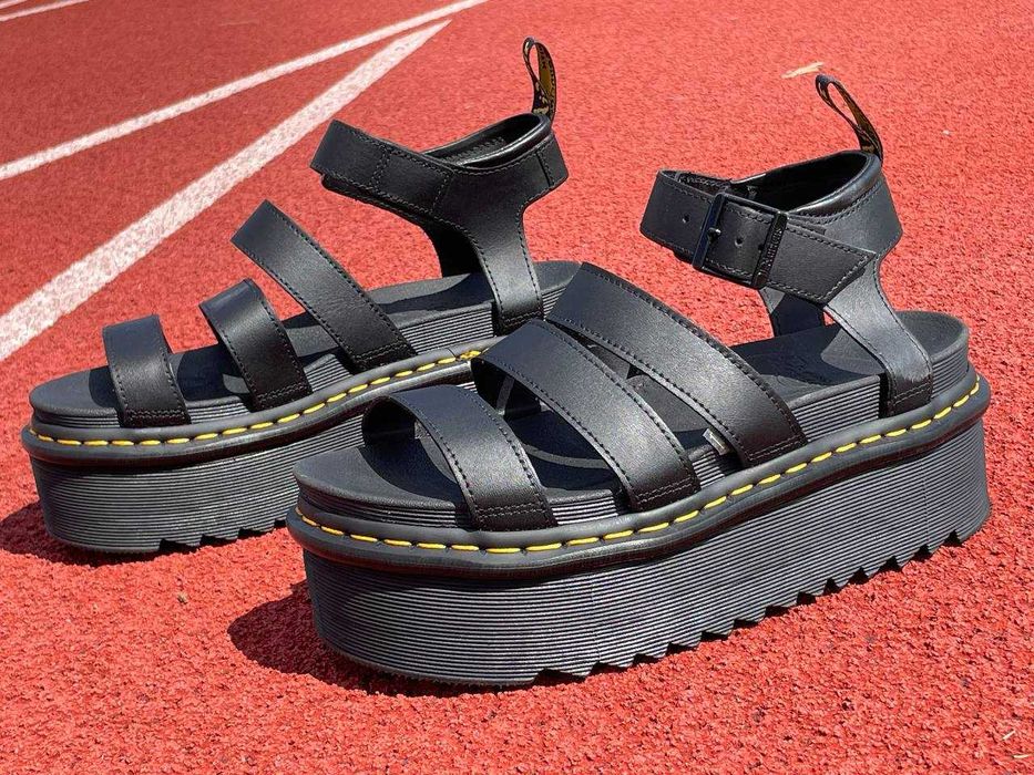 Идеал! Кожаные сандалии 40р Dr. Martens Blaire Quad 27296001 босоножки