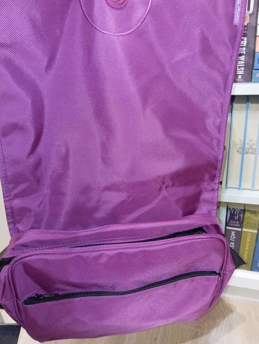 Nowa torba listonoszka na laptopa A4 fioletowa