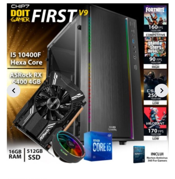 computador gaming em muito bom estado