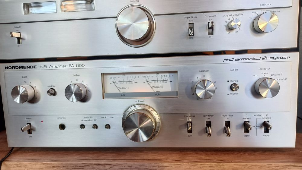 Nordmende Philharmonic, wzmacniacz, tuner, deck, gramofon