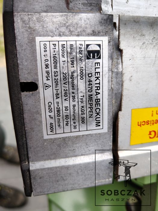 Piła Ukośnica Kapówka Elektra Beckum KGS300