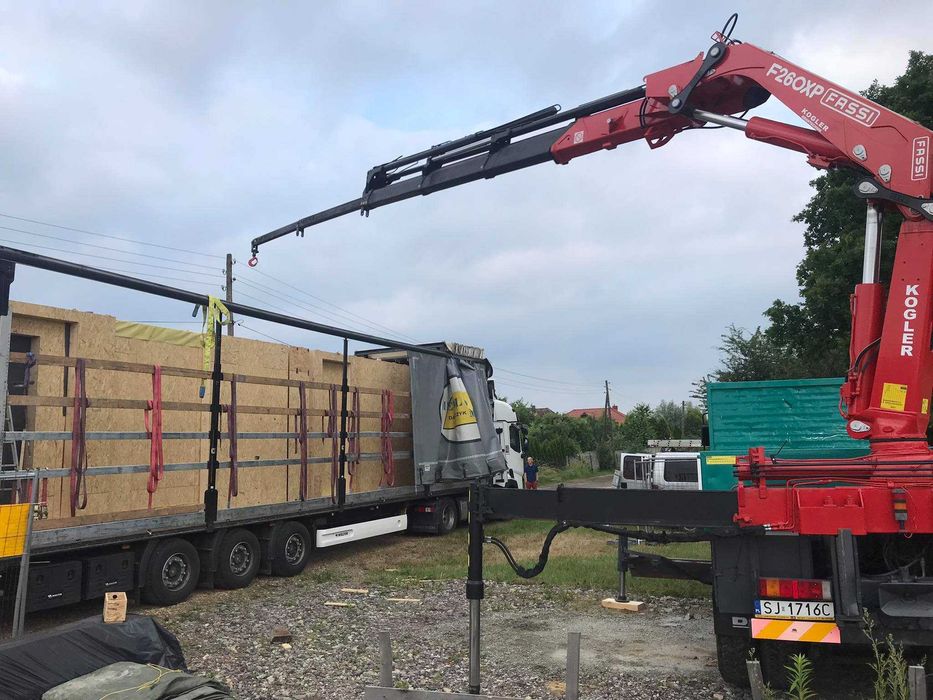 Dźwig HDS, wynajem HDS, HDS z transportem, kontenery, kostka i inne