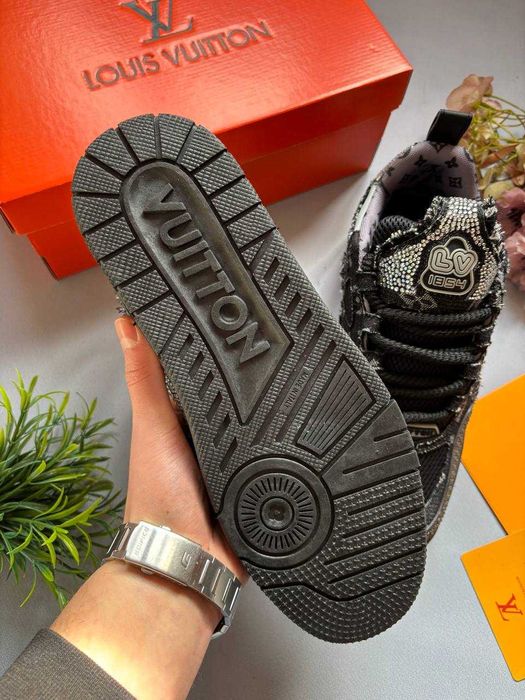 Кросівки Louis Vuitton Skate x Swarovski / луї вітон скейт сваровскі