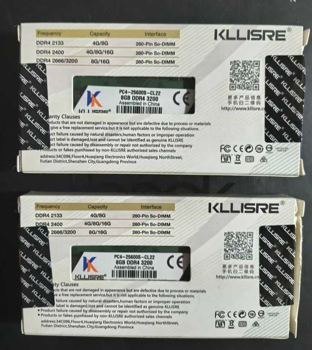 Комплект оперативной памяти SODIMM DDR4 2666 8+8Gb. Новая.