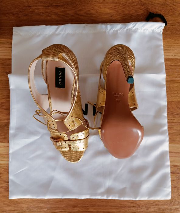 Damskie sandały na obcasie Pinko Francine