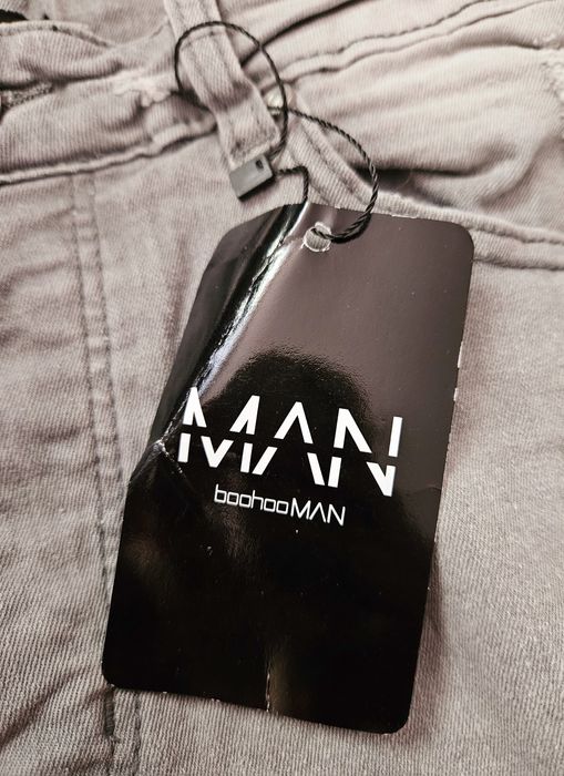 Spodnie jeansowe męske boohoo