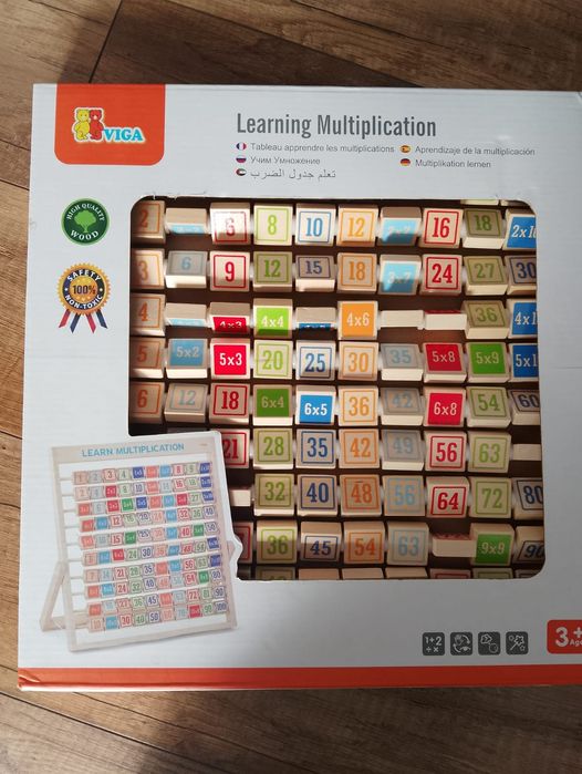 Drewniana tabliczka mnożenia Viga toys
