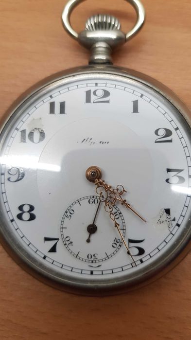 Stary zegarek kieszonkowy Alpina mechanizm Junghans