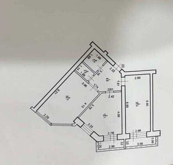 Продається 2 кім квартира в м.Богородчани.