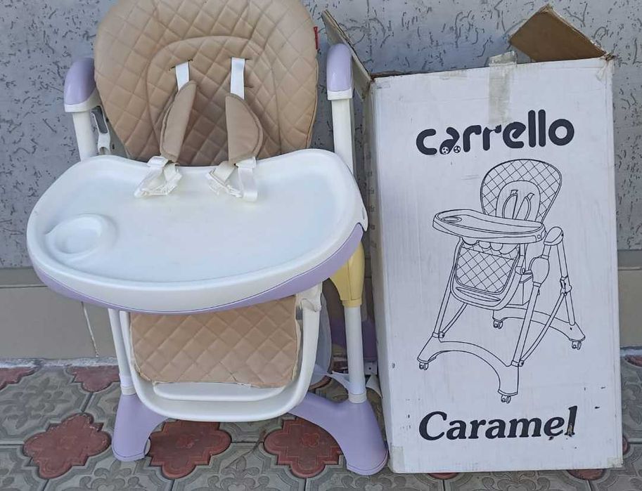 Стільчик для годування CARRELLO Caramel CRL-9501/3 Cream Beige