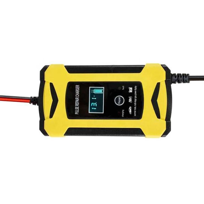 Carregador de Bateria 12V Chumbo-Ácido - Para Moto e Carro