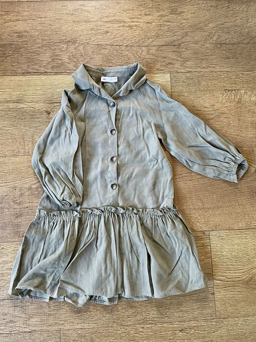 Sukienka khaki zara 122-128
