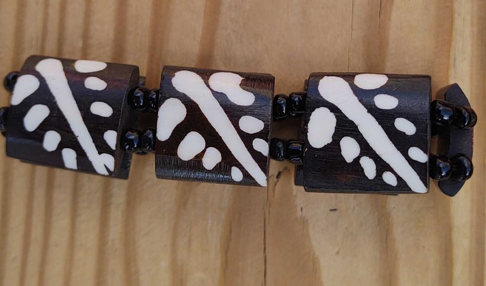 Masajska Kościana Bransoletka - ekologiczna, ręcznie robiona - Kenia