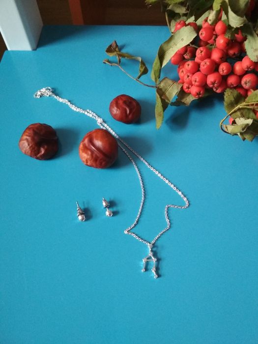 biżuteria dla wagi naszyjnik z konstelacją gwiazd