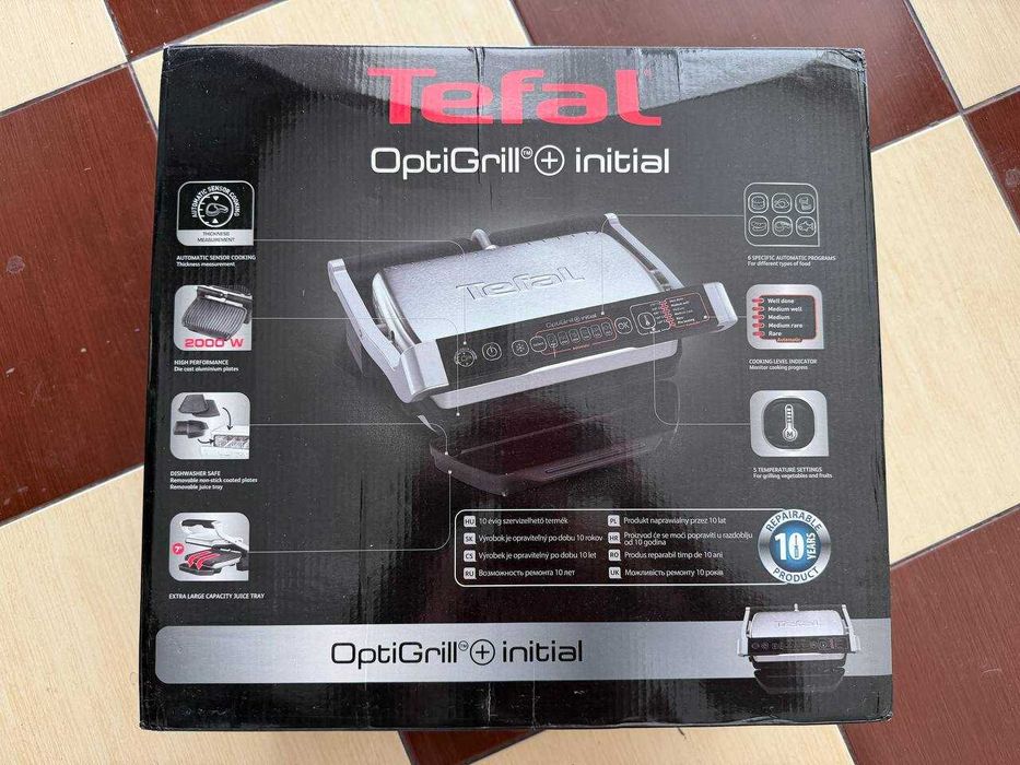 Гриль Tefal OPTIGRILL+ Initial GC706D34