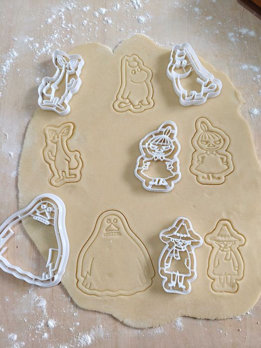 Foremki do ciastek Muminki – zestaw 5 wzorów!