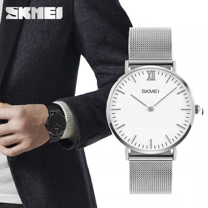 Zegarek SKMEI 1181 bransoleta MESH gold złoty wysyłka 24h