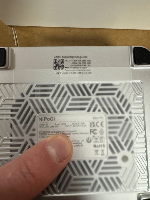 Компактний міні компьютер Mini PC NiPoGi Essenx E2