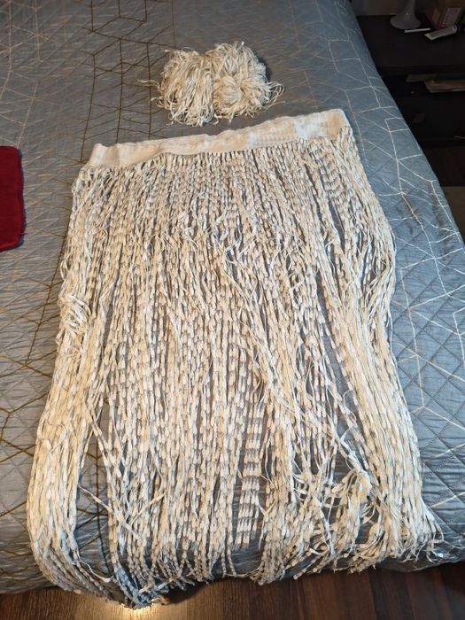 Firanki frędzle 2 sztuki 280 x 145 cm