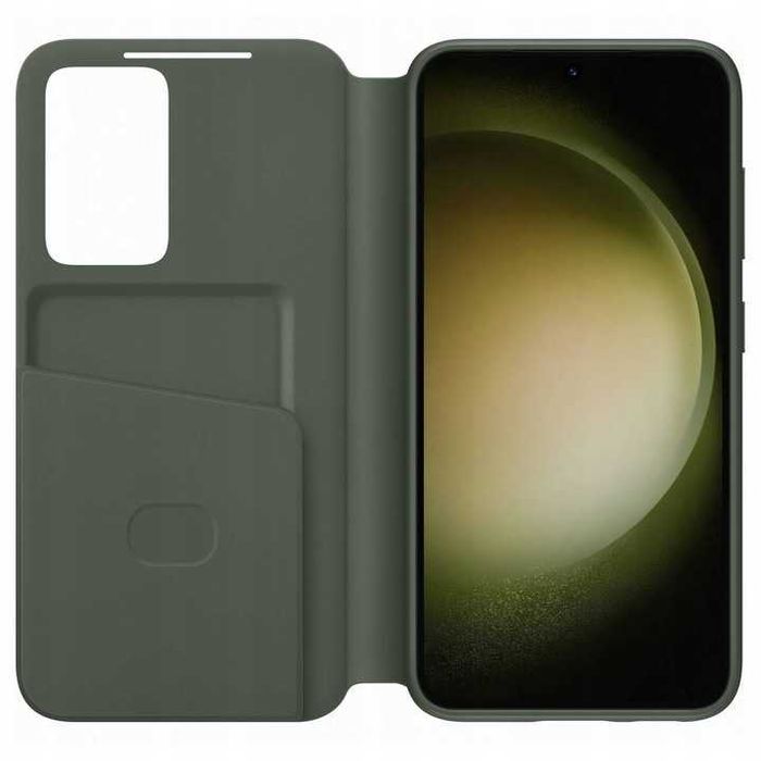 etui Samsung Smart View Wallet Case  khaki / zielone do Galaxy S23