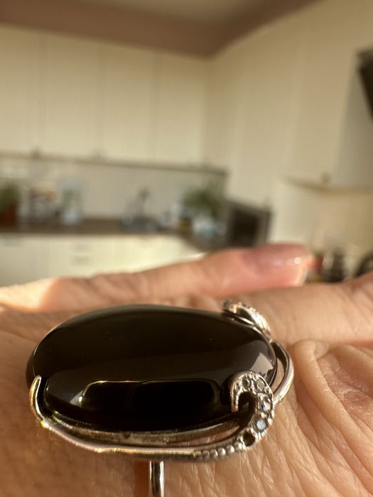 Срібний набір з Оніксом