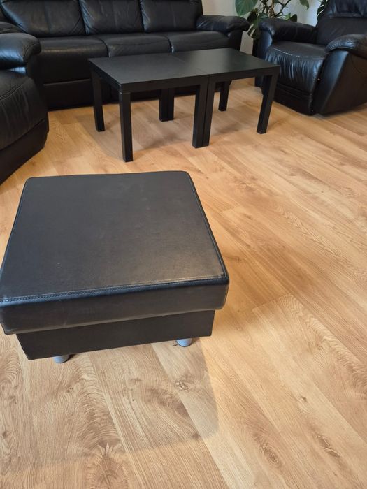 Wypoczynek skórzany z funkcją relax