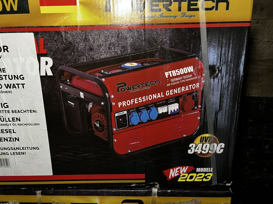 Бензиновий генератор 3.5Квт PT8500W Новий наявність