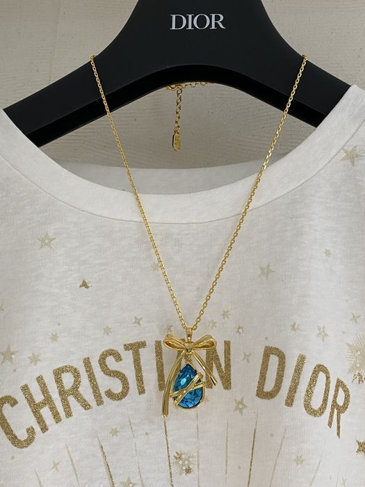 DIOR® Luksusowy naszyjnik CD® ekskluzywna biżuteria łańcuszek