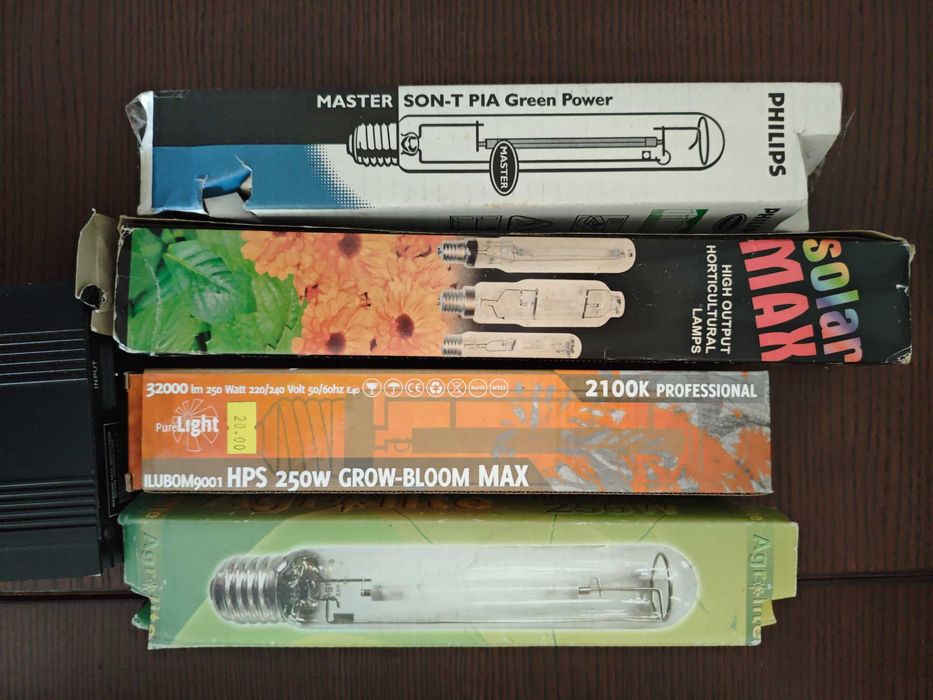 Conjunto de Lampadas de cultivo, balastro digital, refletor cooltube